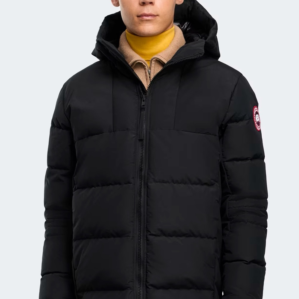 Canada Goose Black Hooded Puffer HyBridge® Coat - Picture 9 of 11